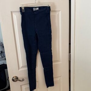 Free People Dark Blue Skinny Jeans